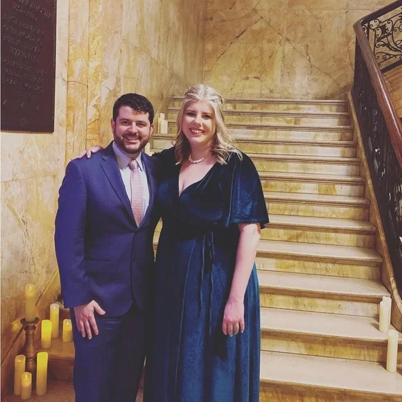 Baltic Born Women’s Meghan Velvet Wrap Maxi Dress in Emerald Green - Picture 4 of 4